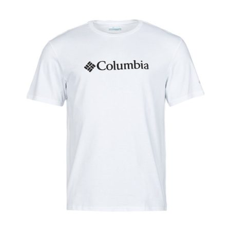 Columbia Basic Ανδρικό T-shirt Λευκό με Λογότυπο (1680053-100)
