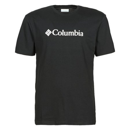 Columbia Basic Ανδρικό T-shirt Μαύρο με Λογότυπο (1680053-010)