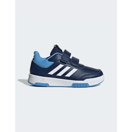 Adidas Παιδικά Sneakers Tensaur Hook Loop με Σκρατς Dark Blue / Cloud White / Blue Burst (IE0922)