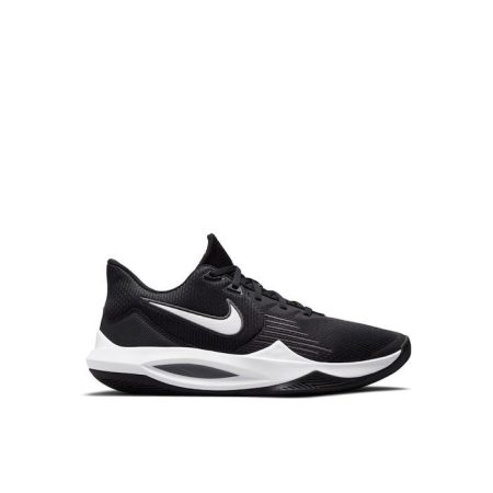 Nike Precision 5 Χαμηλά Μπασκετικά Παπούτσια Black / White / Anthracite (CW3403-003)